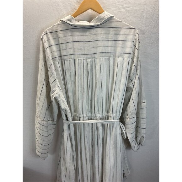 Lane Bryant NEW Striped Blouson Midi shirt Dress‎ long sleeve Size 20P flowy - Picture 7 of 15